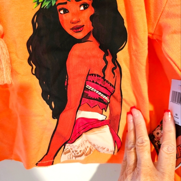 NWT Disney Moana Cropped Hoodie - Picture 7 of 13
